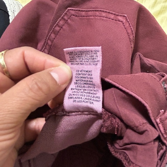 Burgundy Skinny Jeans - Picture 6 of 7